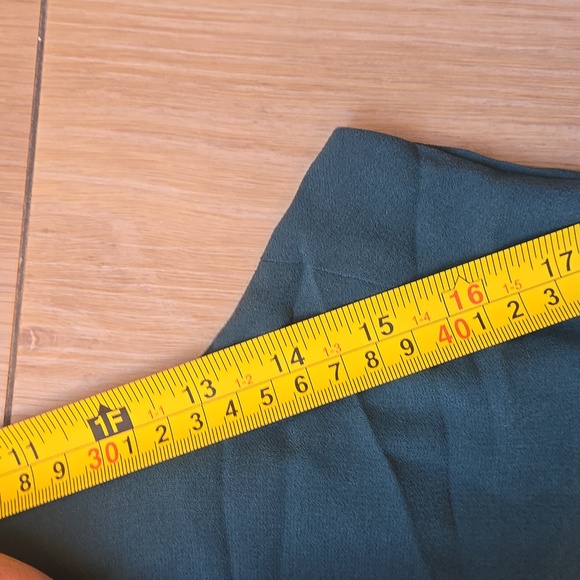 NWT Eileen Fisher Silk Georgette Crepe Straight Ankle Pant in color Aegean SZ 3X - Picture 9 of 11